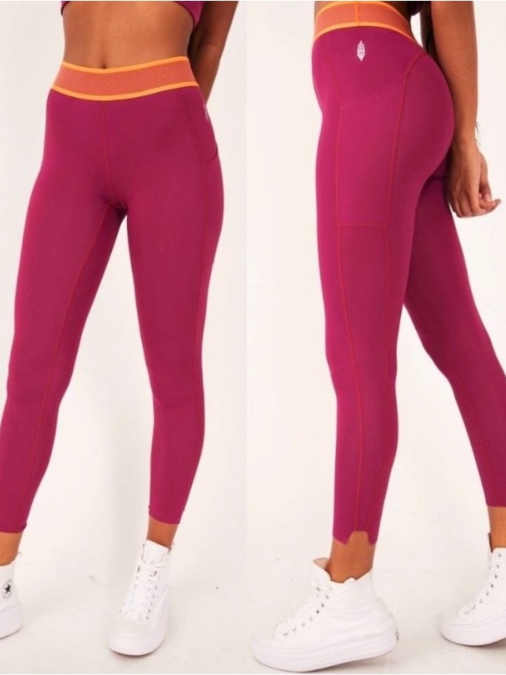 Free People Movement Good Karma Legging Aubergine Purple & Orange S